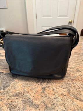 Paloma Picasso Black Leather Bag